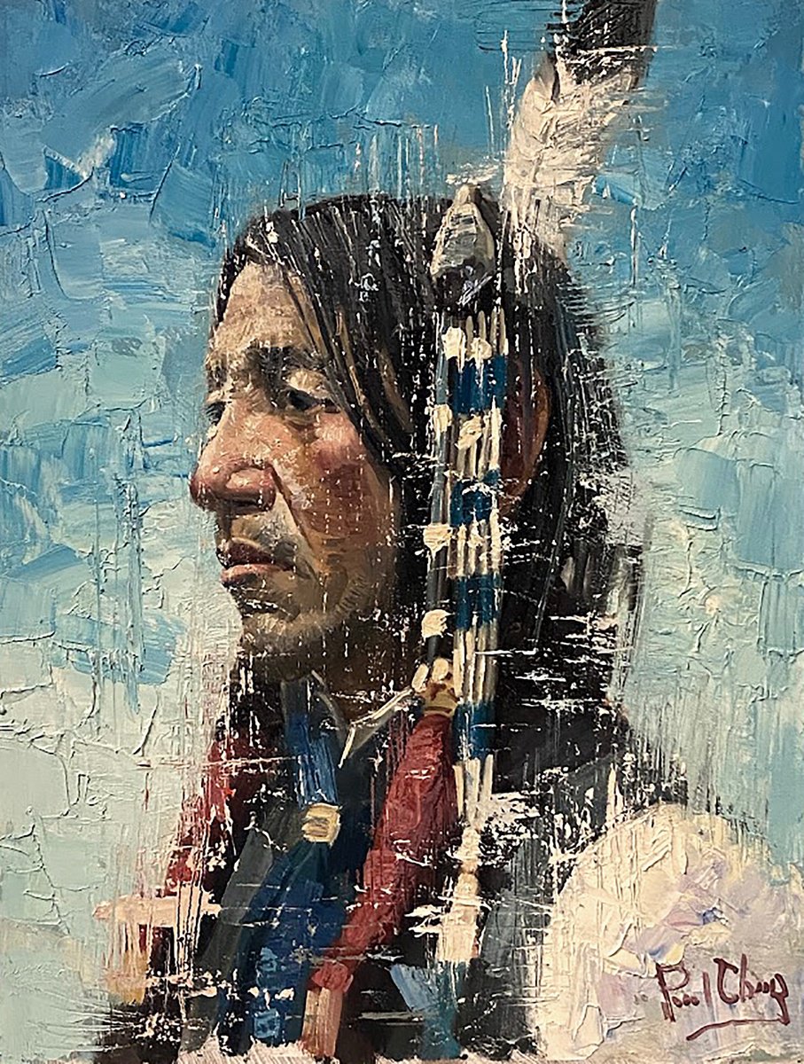 Native American Indian Man #10 by Paul Cheng