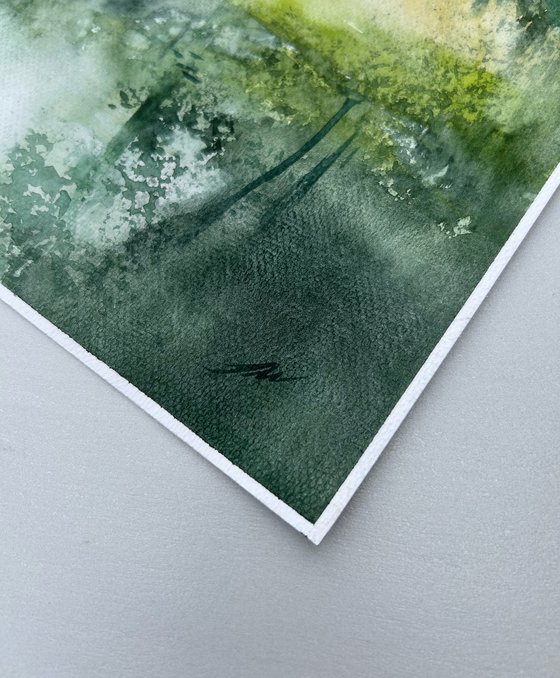Misty Forest Reflection
