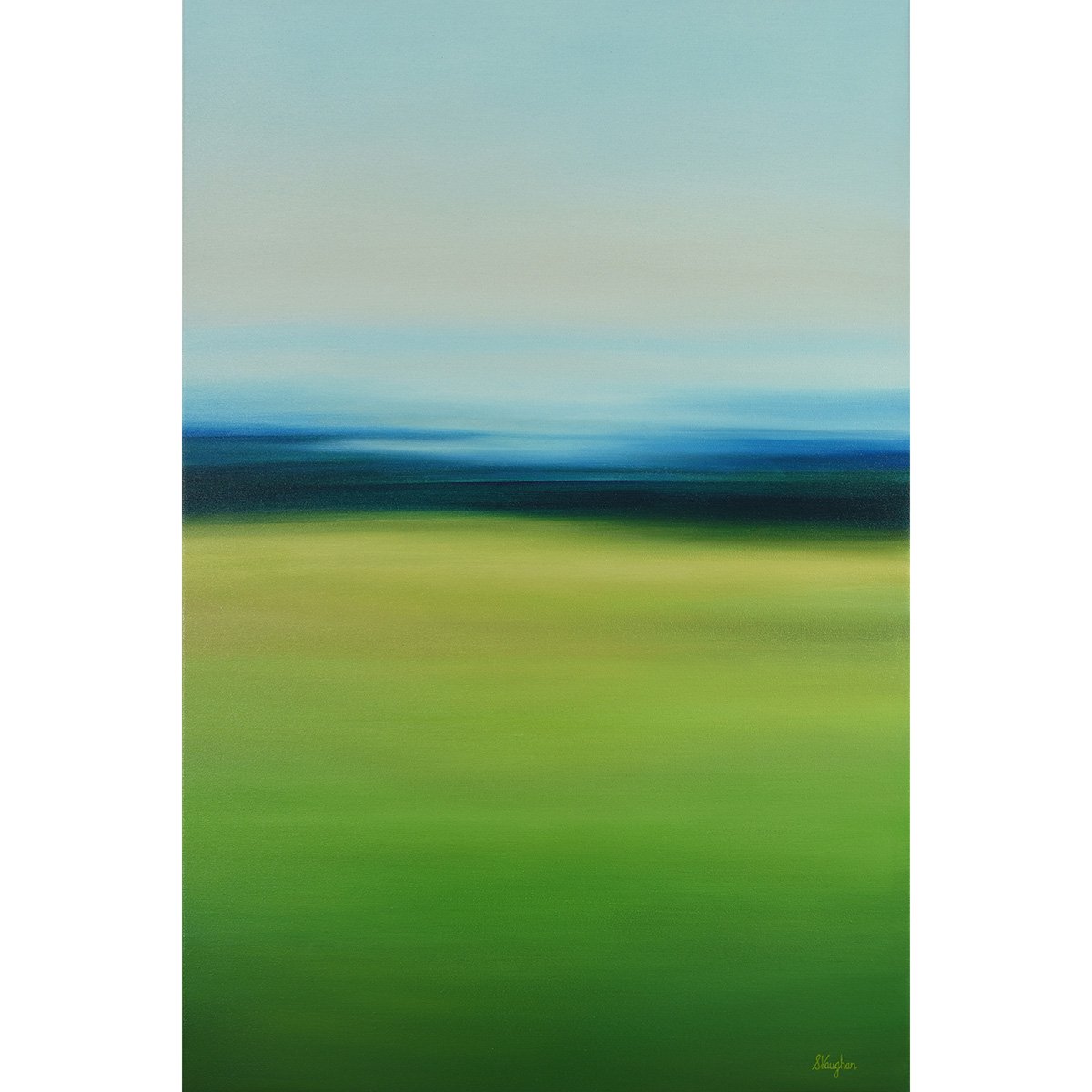 Spring Field - Abstract Field By Suzanne Vaughan, 24 X 36, Artwork For Sale On Artfinder