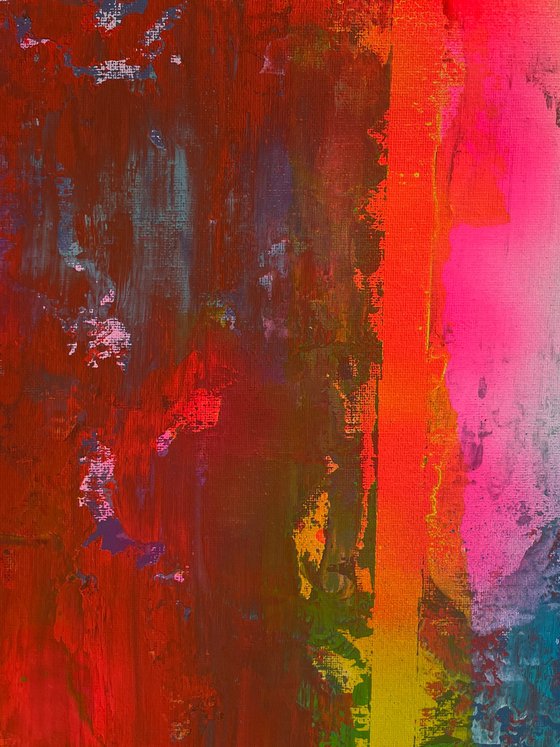 Abstract Red and Yellow