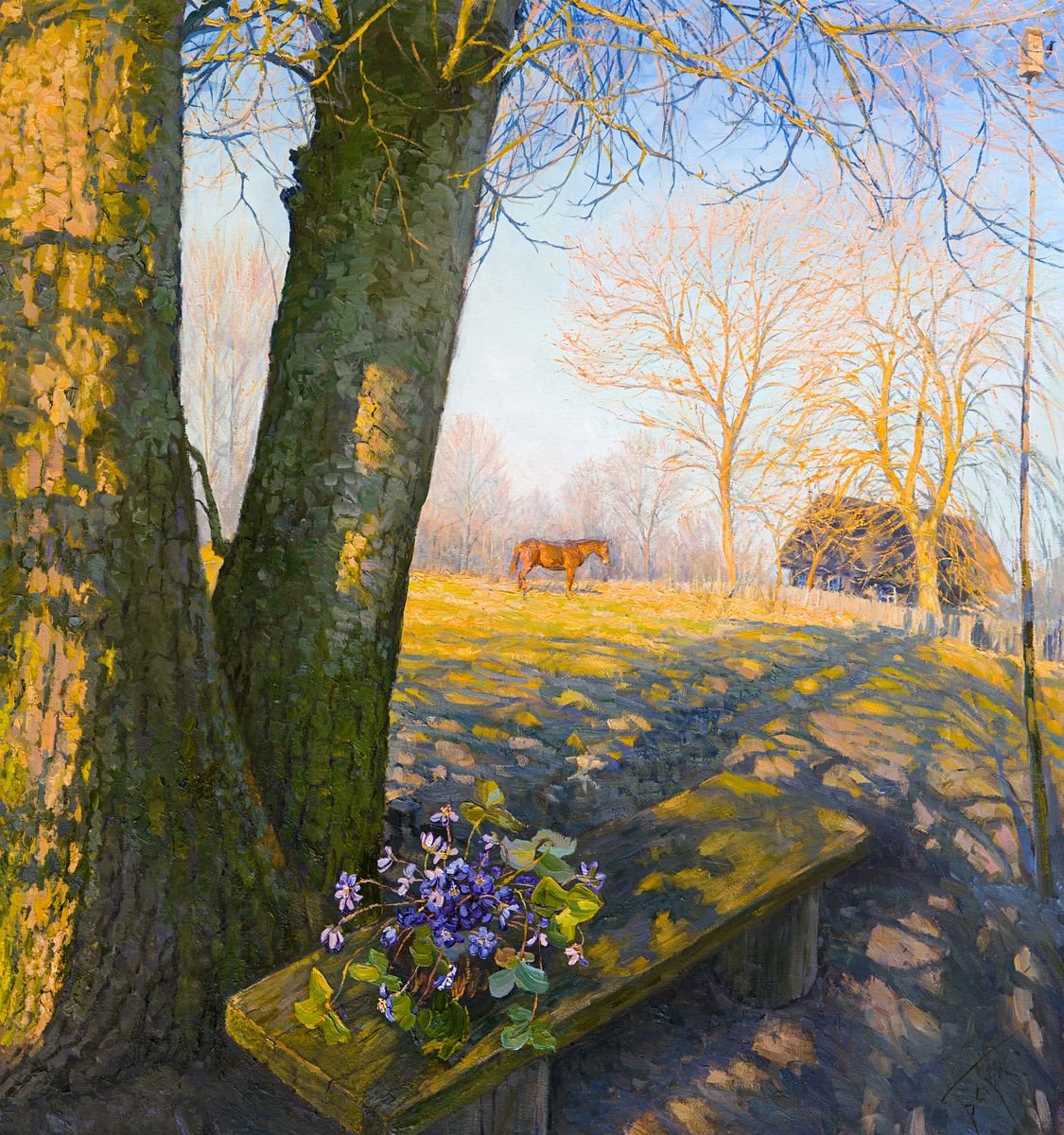 The First Flowers by Elena Barkhatkova