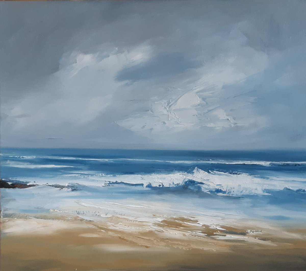 At The Waters Edge By Steve Keenan, 26 X 22, Artwork For Sale On Artfinder