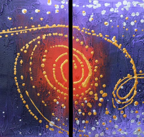 Galaxy Art Cosmic Symphony by Stuart Wright