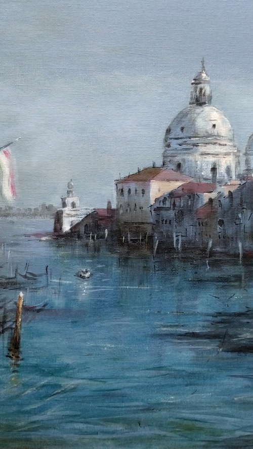 St. Maria and sea Venice 2024 by Nenad Kojić watercolorist