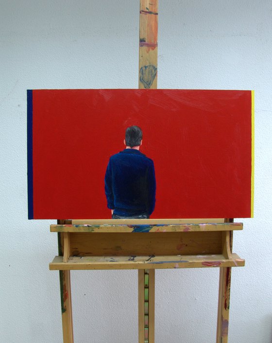 I'm Not Afraid (Self Portrait With Who's Afraid Of Red, Yellow And Blue)