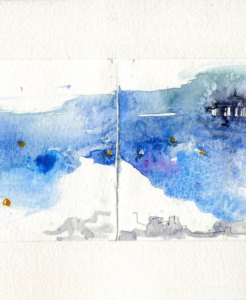 Seascape sketch by Hannah Clark