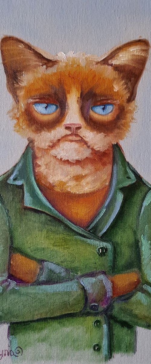 Handsome in green by Mary Voloshyna