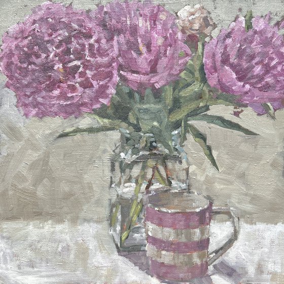 Peonies in a vase