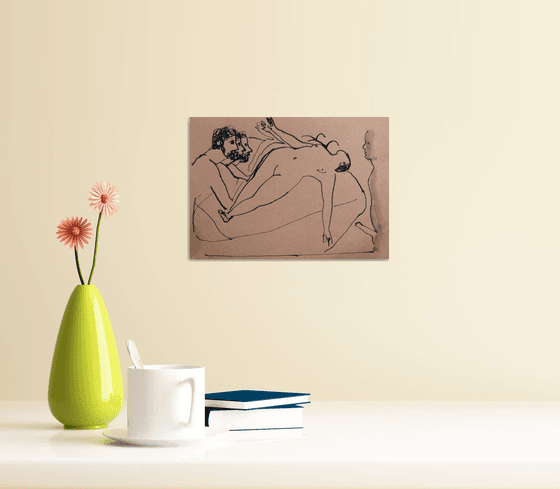 Erotic drawing 15, 21x15 cm - Artfinder EXCLUSIVE