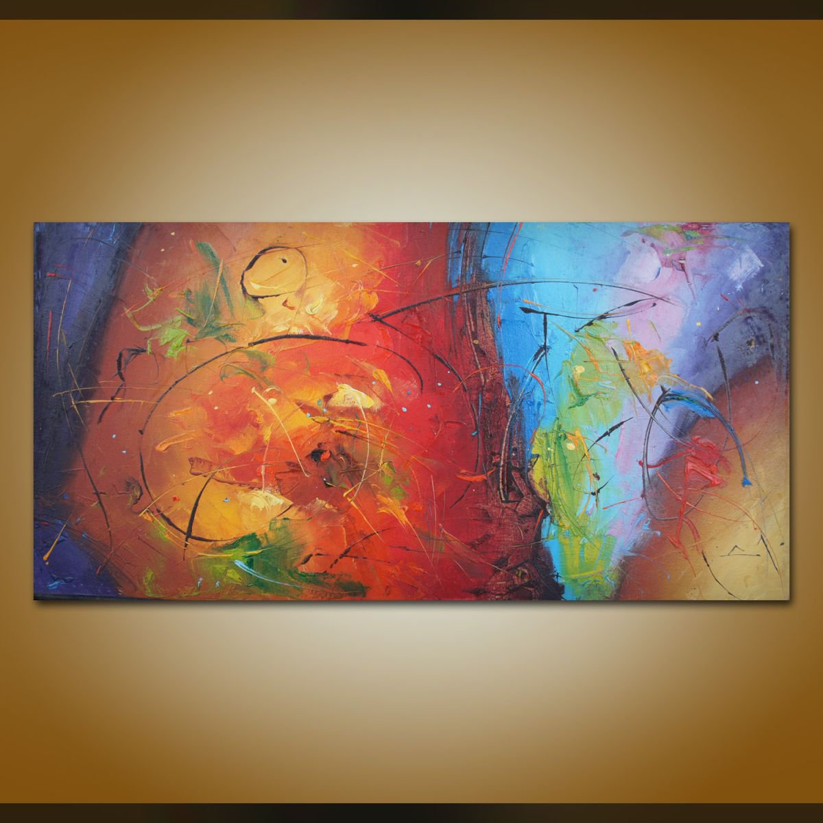 Layers 2, Abstract Oil Painting by Stanislav Lazarov