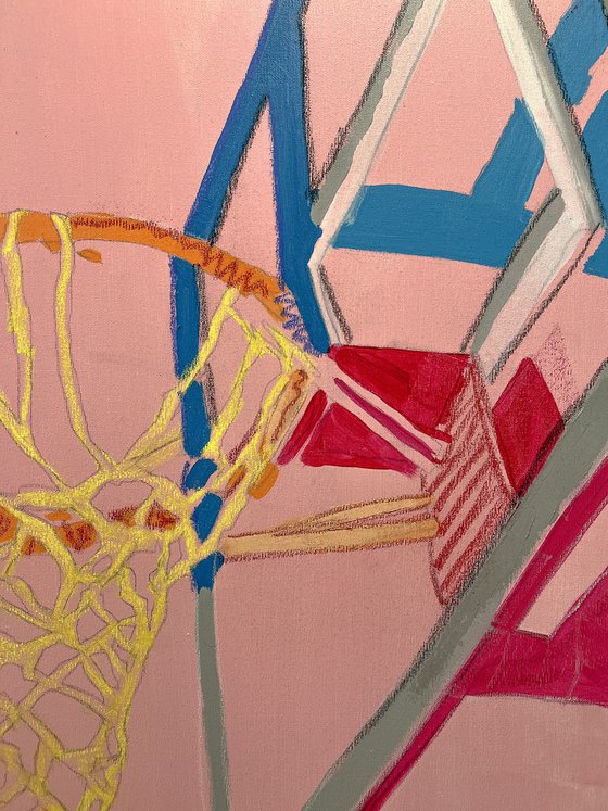 Basket POP Mixed Media on Canvas 100x100cm (2023)