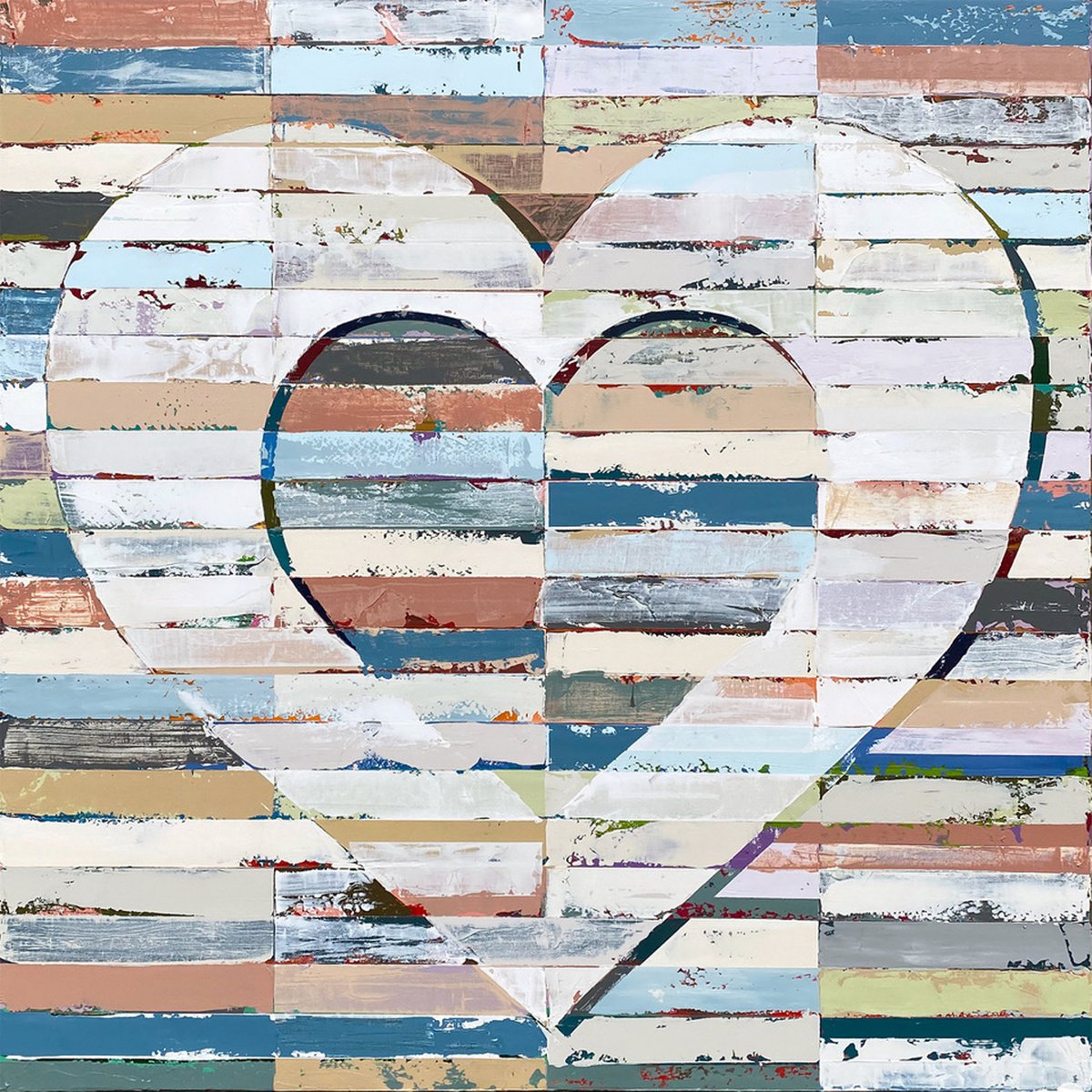 Heart Space By Adam Collier Noel, 48 X 48, Artwork For Sale On Artfinder