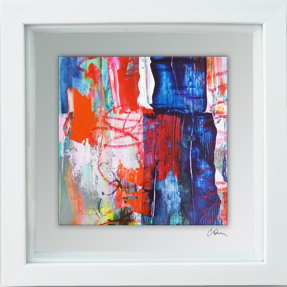 Framed ready to hang original abstract  - Urban #6