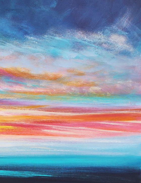 "Just You & Me" - Cornish Seascape, Art, Skyscape