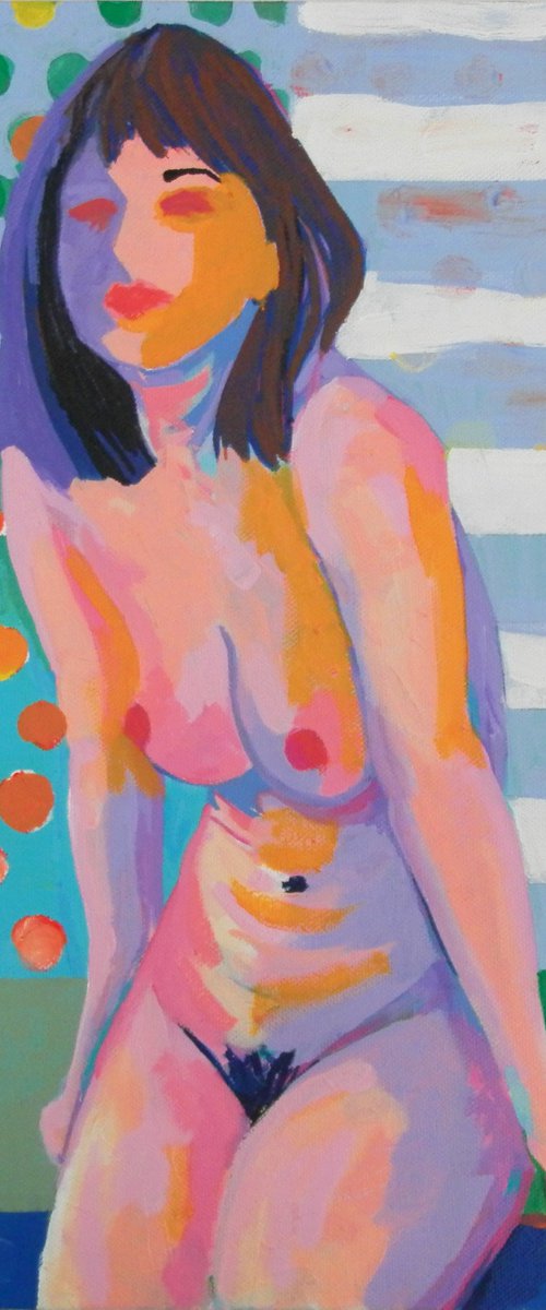 Abstract Female Nude Figure Study by Andrew Orton