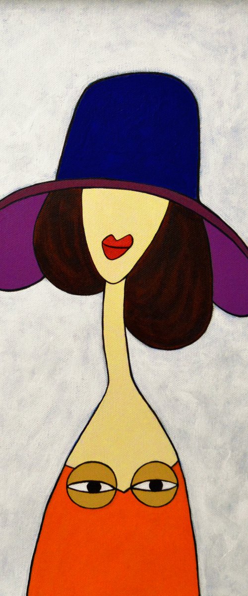 My tits love Modigliani (canvas version) by Ann Zhuleva