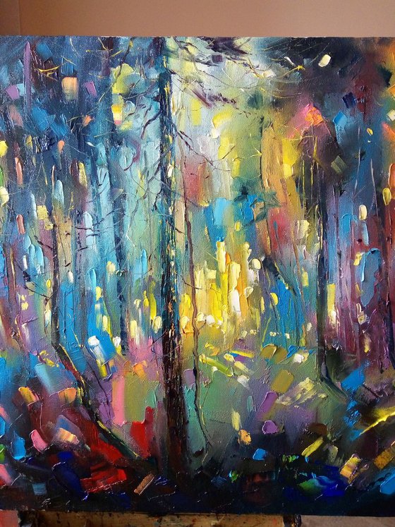 Original Artwork "Forest lights" by Artem Grunyka