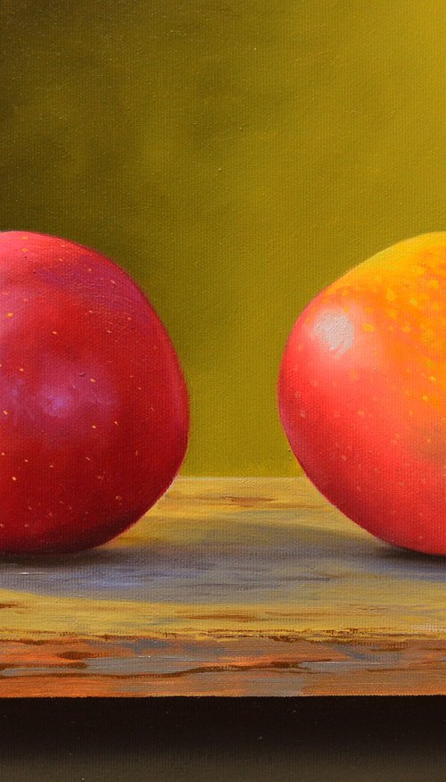 Two Apples. Still Life by Kolodyazhniy Sergey