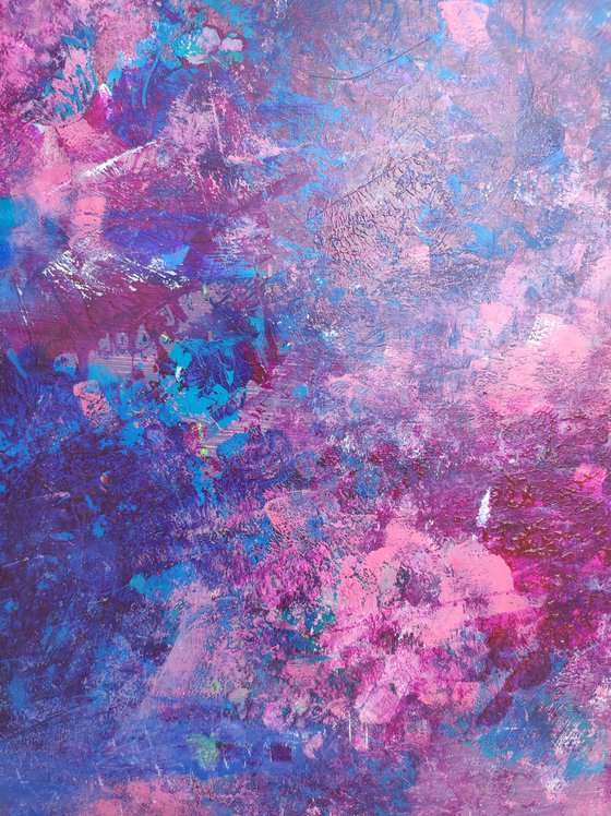 Bouquet in a blue vase