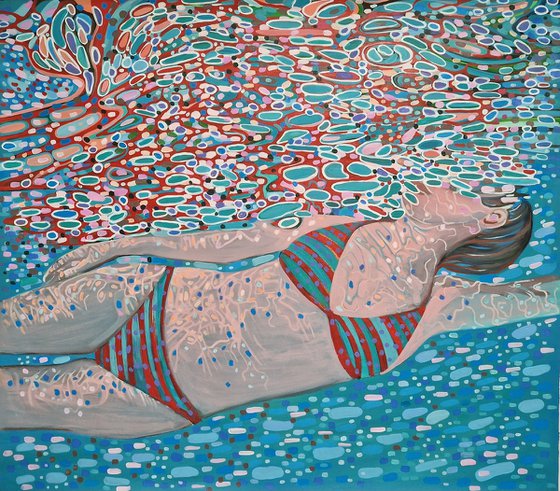 Underwater Turquoise Red
