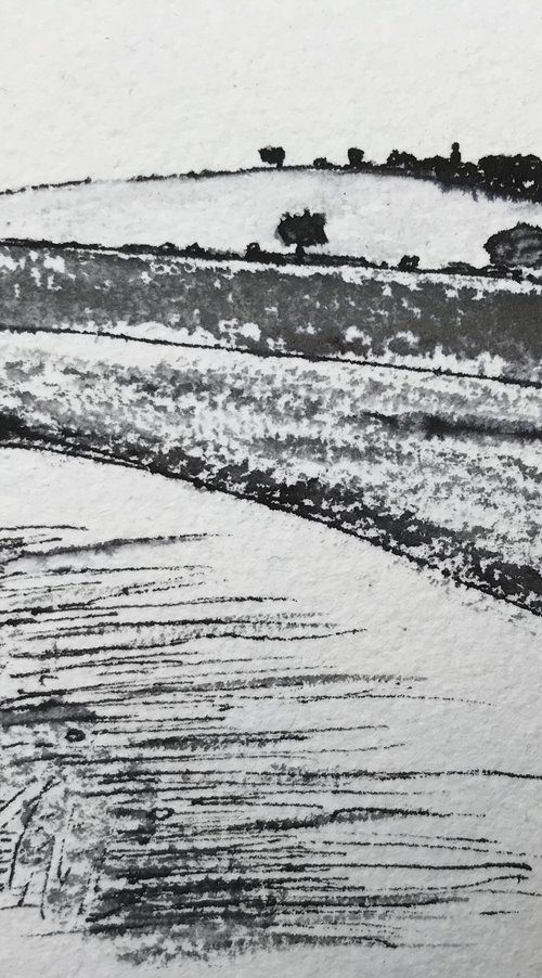 Norfolk Farm Track  Landscape Art by Catherine Winget