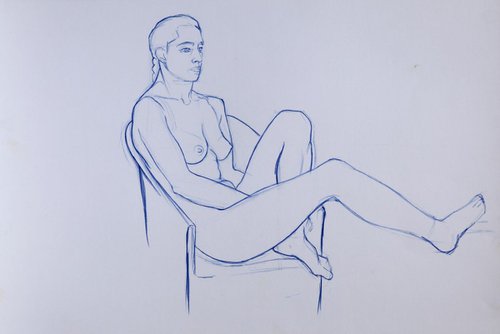 Seated Nude by John Kerr