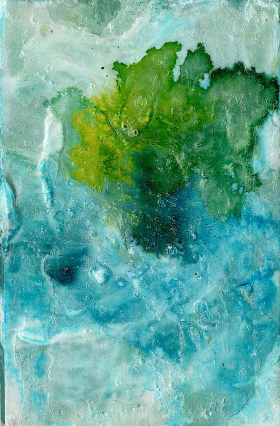 Ethereal Dream Collection 1 - 4 Small Mixed Media Paintings by Kathy Morton Stanion