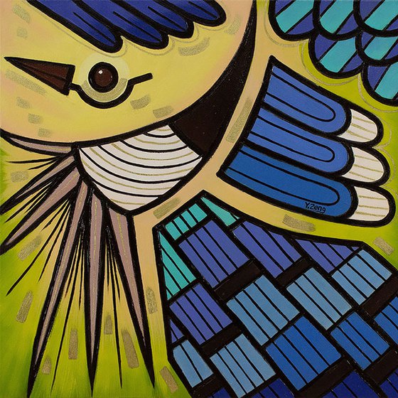 Backyard birds Blue jay