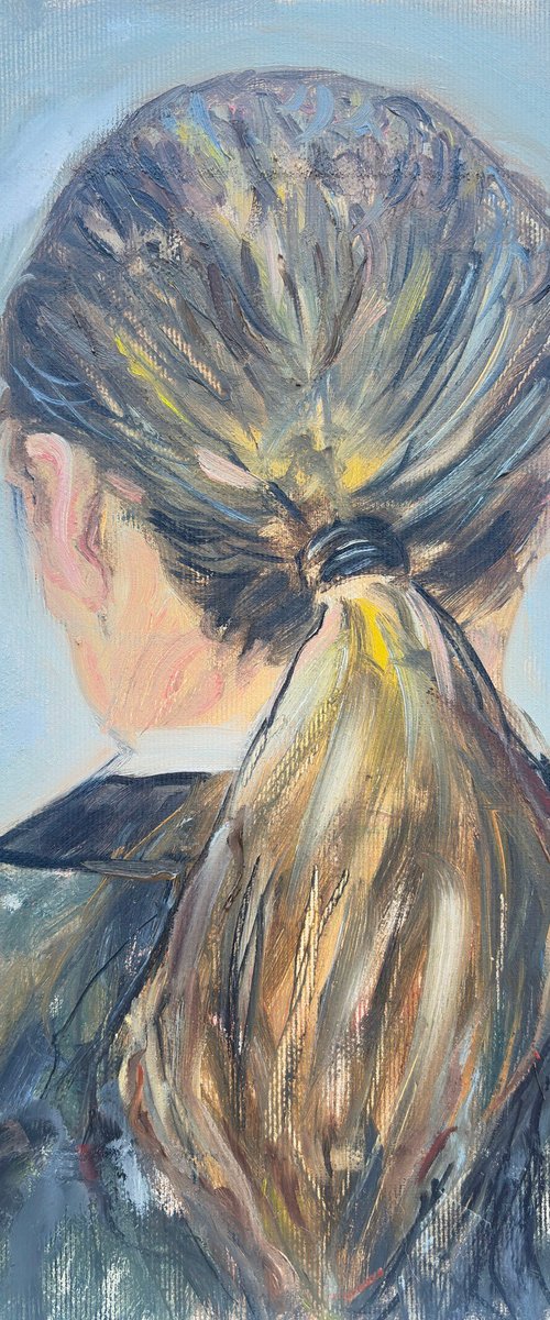 Back View Woman Portrait by Katia Ricci