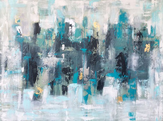 Midtown Moonlight Acrylic painting by Emma Bell | Artfinder