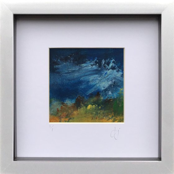 Edit 2.4 - Framed abstract landscape painting