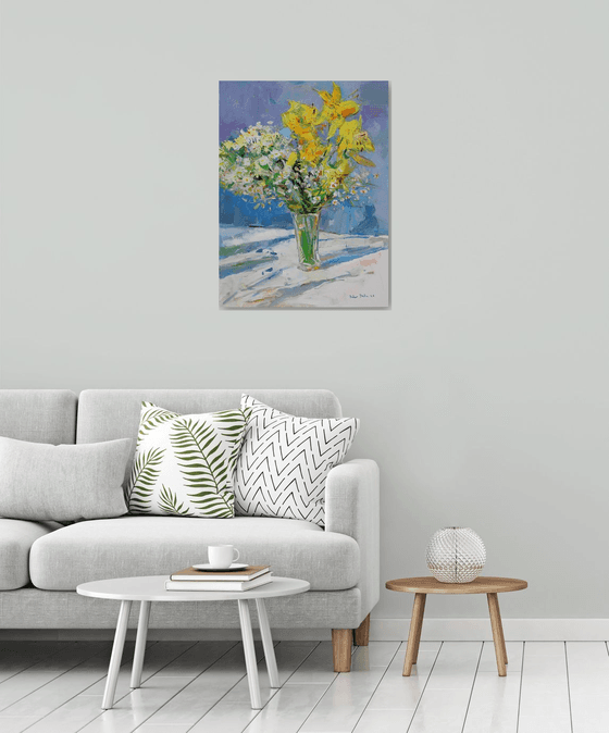 " Lily and daisies "