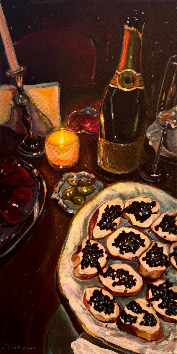 Champagne and Black Caviar by Victoria Sukhasyan