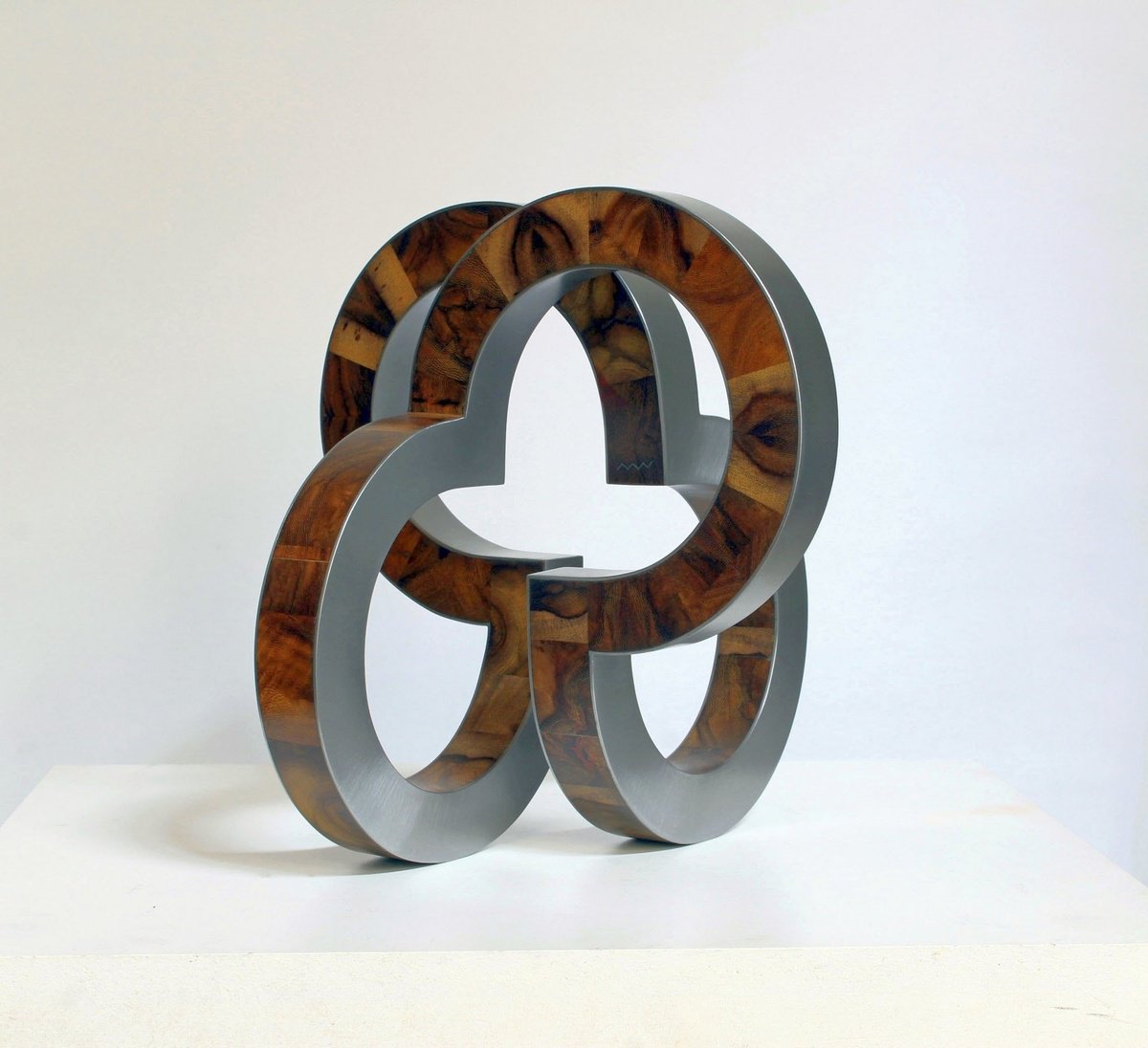 Abstract Sculpture By Nikolaus Weiler, 11 X 11", Dynamic Spaces, Original Artwork