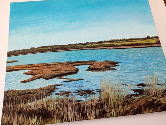 Yarmouth Marshes  -12x10in