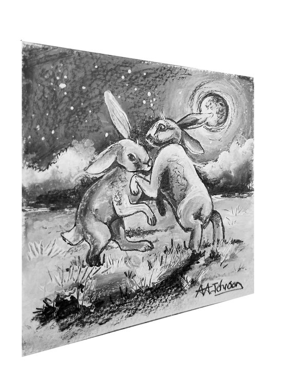 A selection of Hares - 'Shadow Boxing'