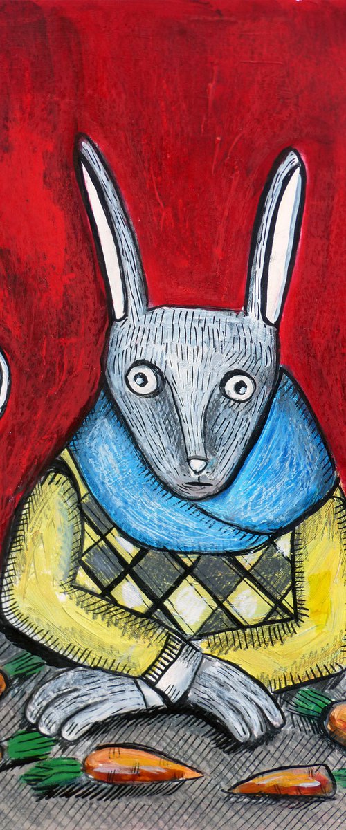 Hypno rabbit by Elizabeth Vlasova