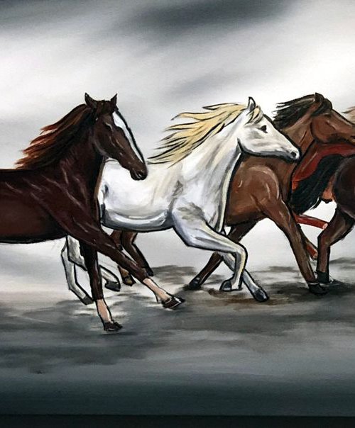 Galloping In Unison by Aisha Haider