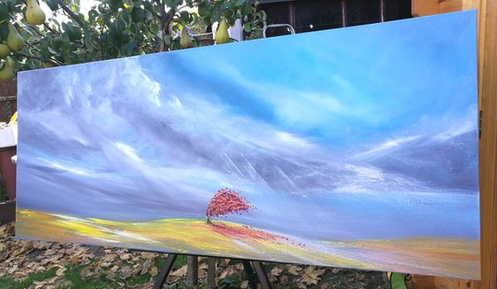 **Dance of the Autumn 2** - Art, colourful, landscape, stunning, panoramic