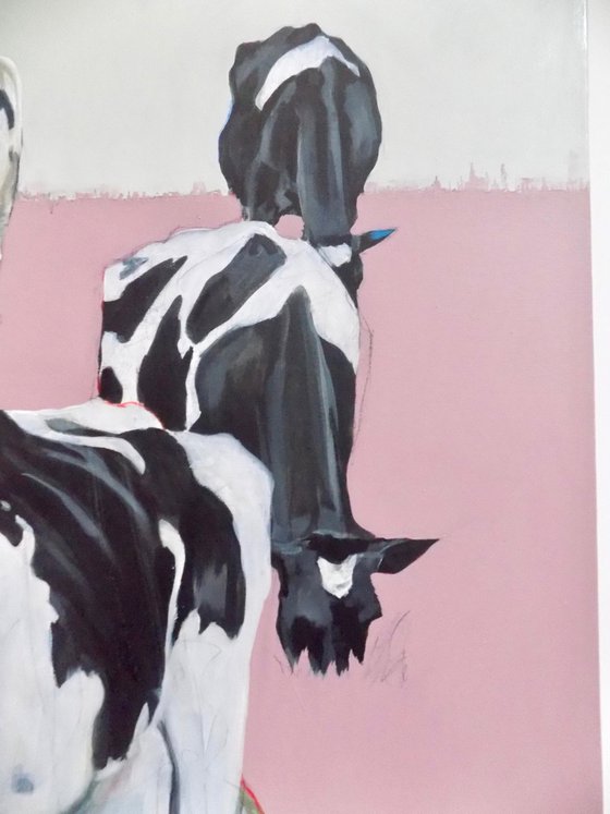 Cow Painting called 'Till The Cows Come Home'