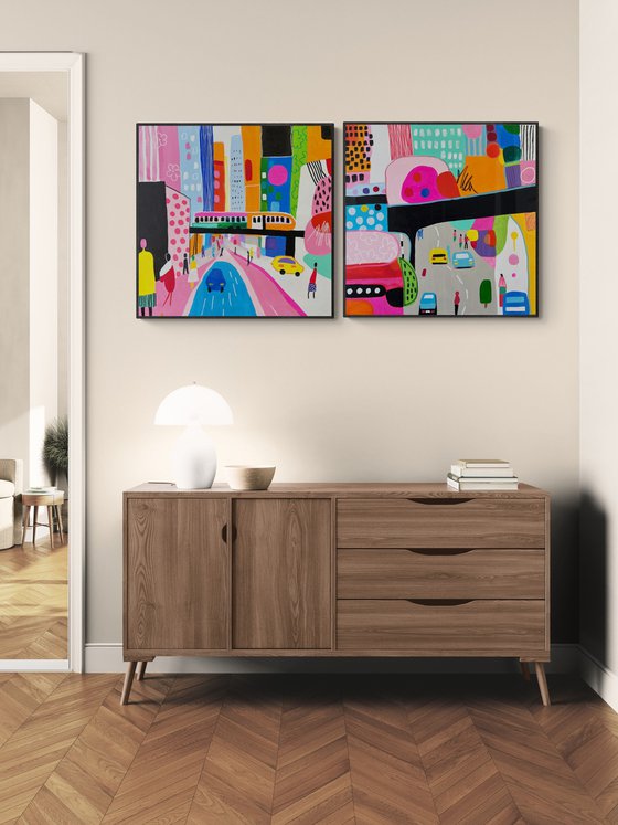 New York Cityscape Artwork