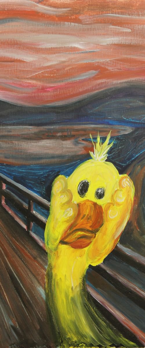 The Scream - Platypus in a world without yellow by Tim Wetherell
