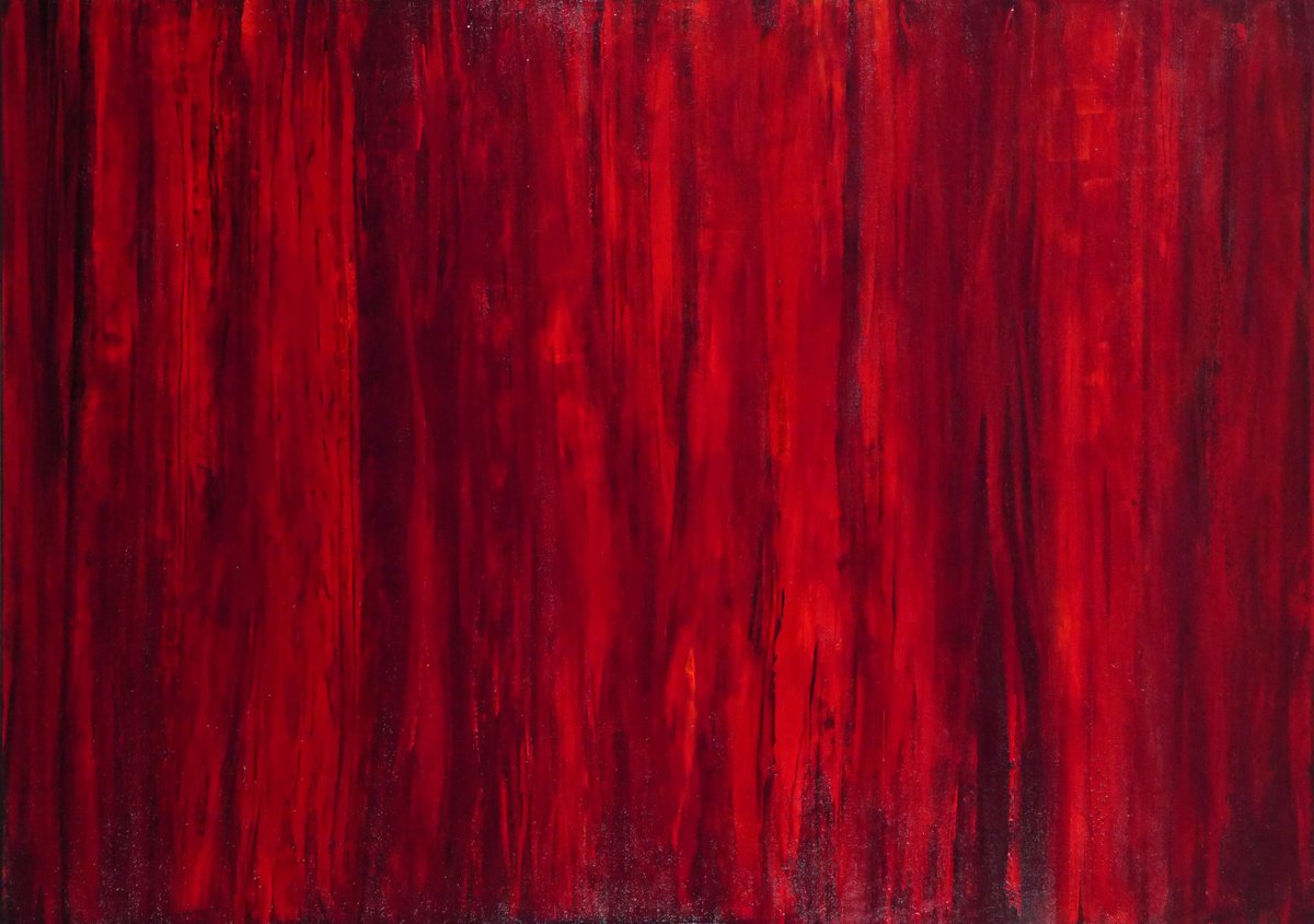 Flames of Passion no. 2140 (Ready to hang - Free shipping) by Klara Gunnlaugsdottir