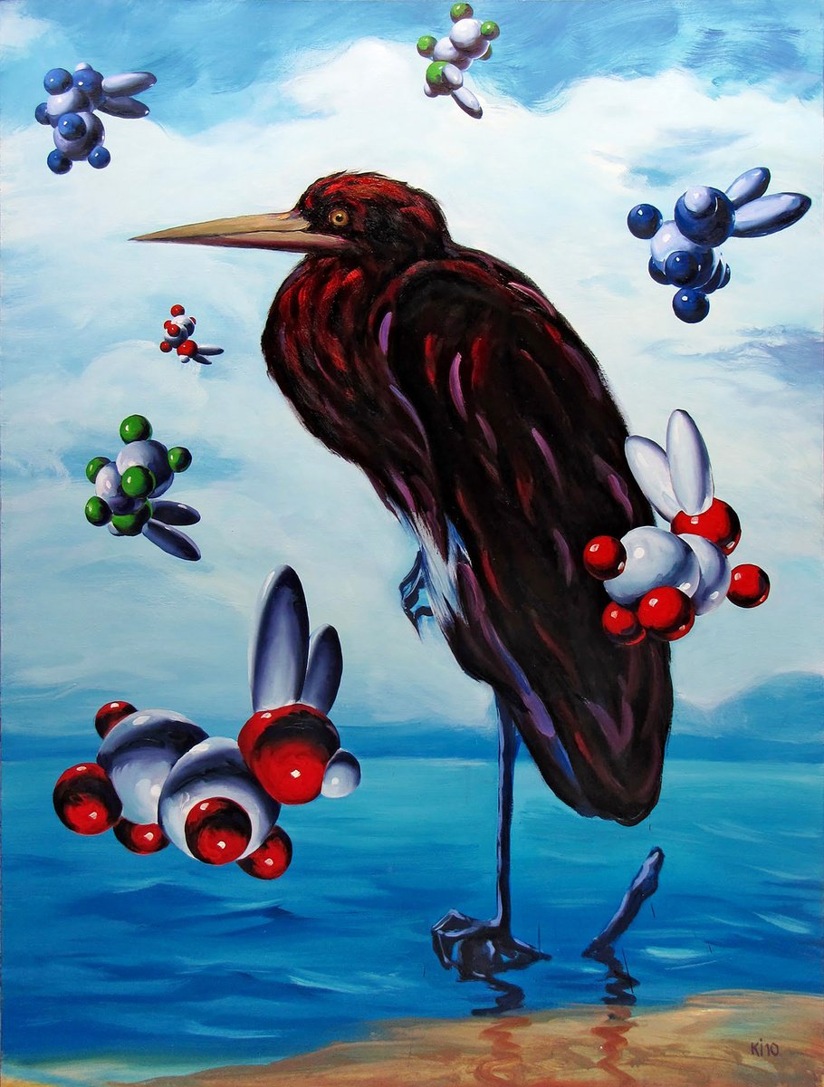 Impressionistic Animal Oil Painting By Igor Konovalov, 55 X 75, Marginal, Original Artwork