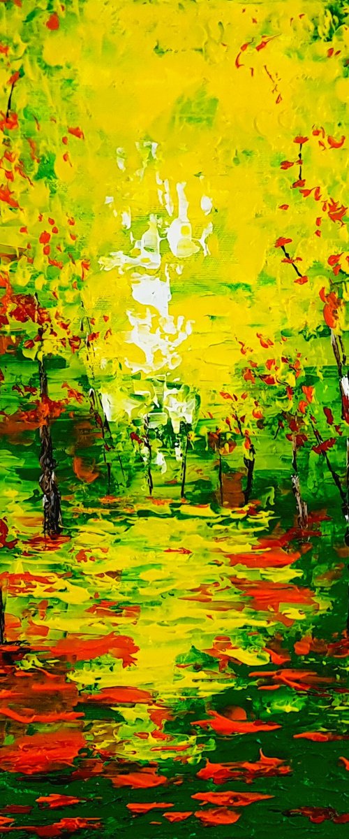 Trees in the sun by Daniel Urbaník