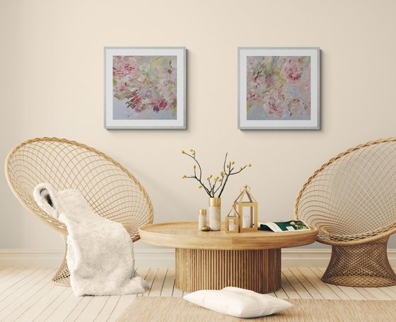 Spring Unfolding Diptych