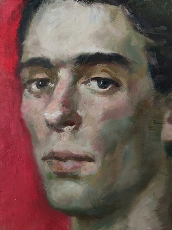 Portrait in red