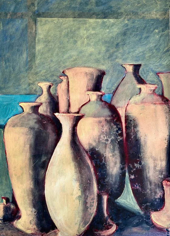 Crowd of pots