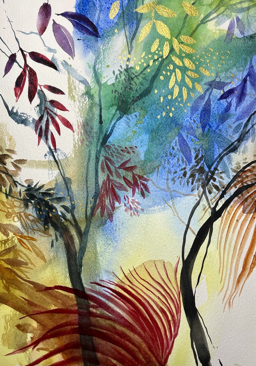 Impressionistic Watercolour , Vibrant Whispers By Alessandro Andreuccetti, 14 X 20, Artwork For Sale On Artfinder