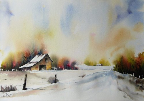 Winter on the Farm. by Graham Kemp